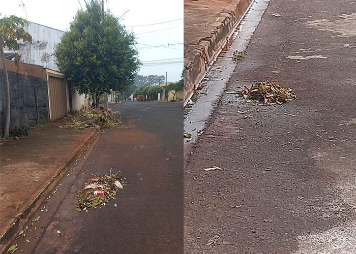 MORADORES VOLTAM A RECLAMAR DA LIMPEZA PÚBLICA NO BAIRRO PORTAL DO LAGO, EM GUAÍRA