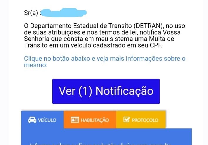 ATENÇÃO: AUTO ESCOLA OURO BRANCO DE GUAÍRA ALERTA PARA O RISCO DO GOLPE DA MULTA FALSA