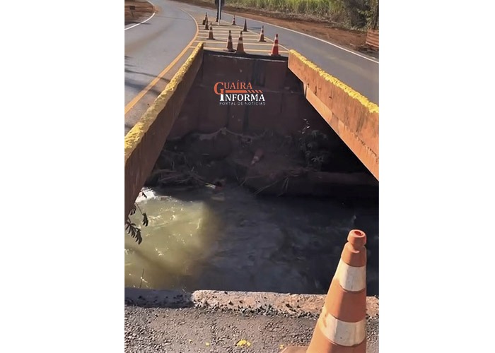 VEREADOR ALERTA PARA RISCO DE ACIDENTES EM PONTE DE NOVA RODOVIA ENTRE GUAÍRA E MORRO AGUDO