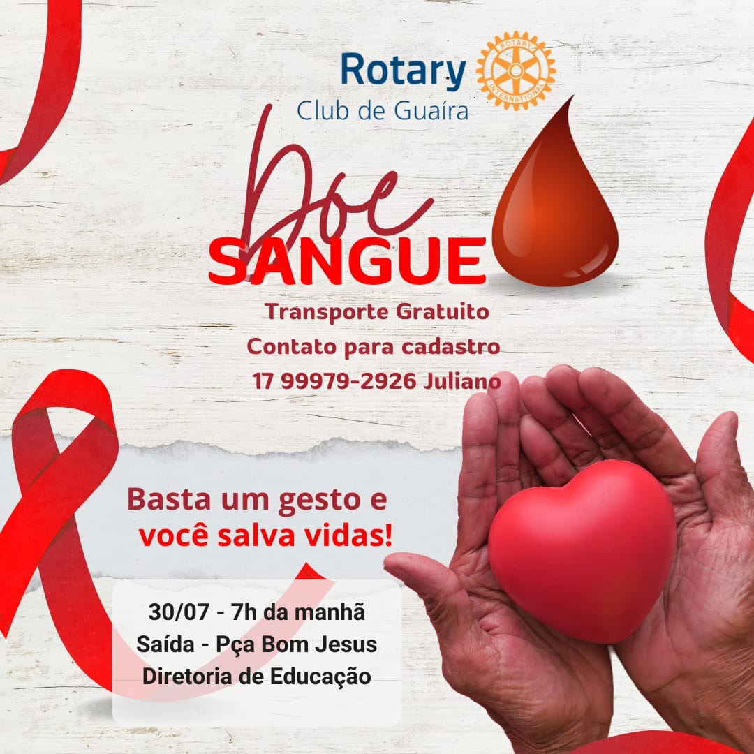 NESTE DOMINGO, 30, TEM CARAVANA DE DOADORES DE SANGUE PARA O HEMONÚCLEO DE BARRETOS. PARTICIPE