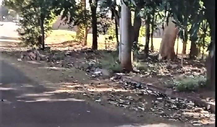 VÍDEO; POPULAÇÃO VOLTA A RECLAMAR DA FALTA DE LIMPEZA NO BAIRRO PORTAL DO LAGO EM GUAÍRA