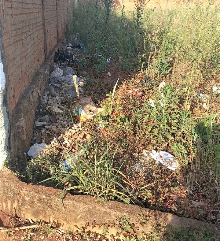 MORADORES RECLAMAM DE TERRENO CHEIO DE MATO NO PORTAL DO LAGO EM GUAÍRA