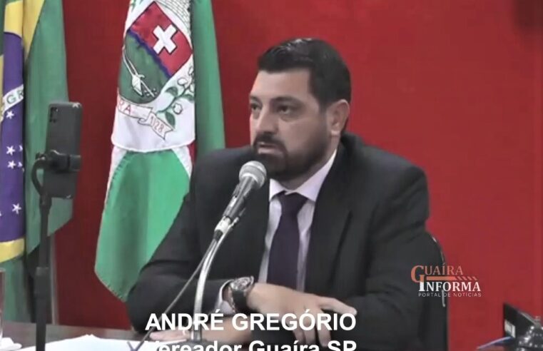 VEREADOR ANDRÉ GREGÓRIO ENFATIZA IMPORTÂNCIA DE PROJETO QUE RESTITIU DIREITOS A SERVIDORES GUAIRENSES