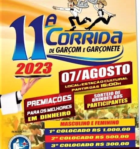 EM BARRETOS: ACONTECE NESTA SEGUNDA-FEIRA, 7, A 11ª CORRIDA DE GARÇOM E GARÇONETE