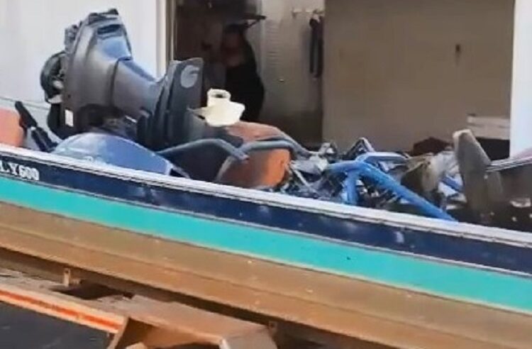 VÍDEO; MOTORES DE BARCOS FURTADOS EM RANCHOS DE MIGUELÓPOLIS E RIFAINA SÃO ENCONTRADOS EM FRANCA