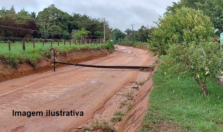 APÓS TEMPORAL, POPULAÇÃO DA ZONA RURAL DE GUAÍRA RECLAMA DA FALTA DE ENERGIA ELÉTRICA