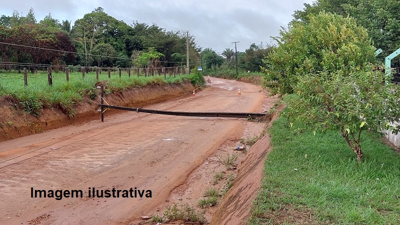 APÓS TEMPORAL, POPULAÇÃO DA ZONA RURAL DE GUAÍRA RECLAMA DA FALTA DE ENERGIA ELÉTRICA