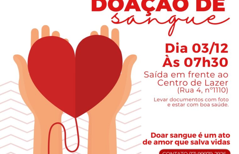 ROTARY CLUB DE GUAÍRA ORGANIZA CARAVANA DE DOADORES DE SANGUE PARA O HOSPITAL DE AMOR DE BARRETOS