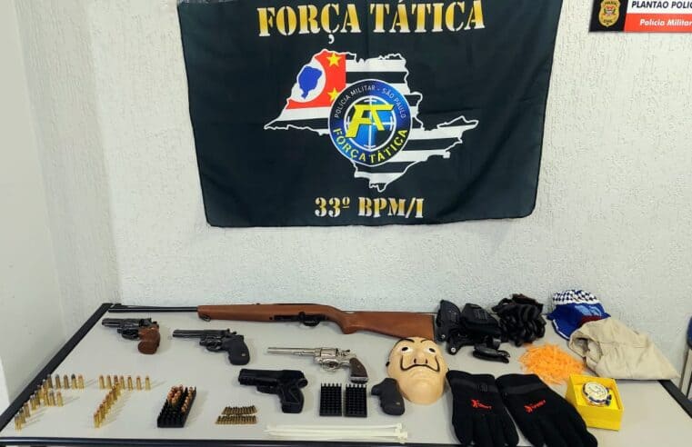 PM E GAECO DEFLAGRAM OPERAÇÃO “FERROLHO” EM BARRETOS. HOUVE PRISÕES E APREENSÕES DE ARMAS