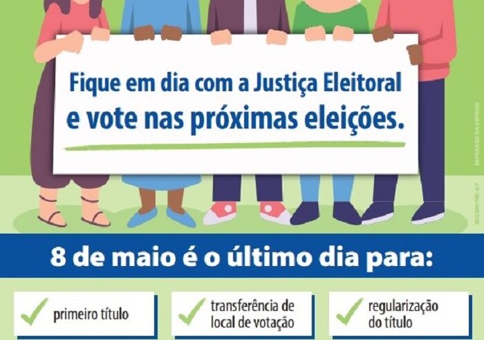 ELEIÇÕES 2024: PRAZO PARA TIRAR OU REGULARIZAR TÍTULO TERMINA EM 8 MAIO