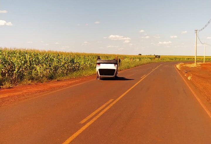  JOVEM CAPOTA CARRO NA VICINAL GUAÍRA-IPUÃ