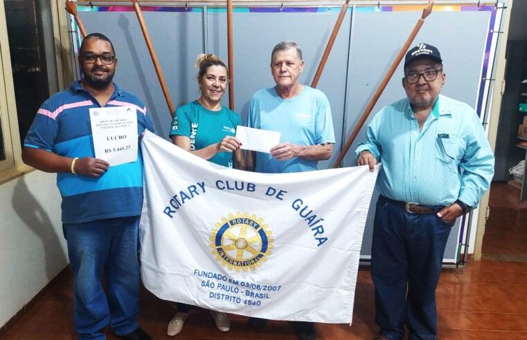 SHOW DE PRÊMIOS DO ROTARY CLUB DE GUAÍRA ARRECADA MAIS DE R$ 5 MIL PARA O CEREA