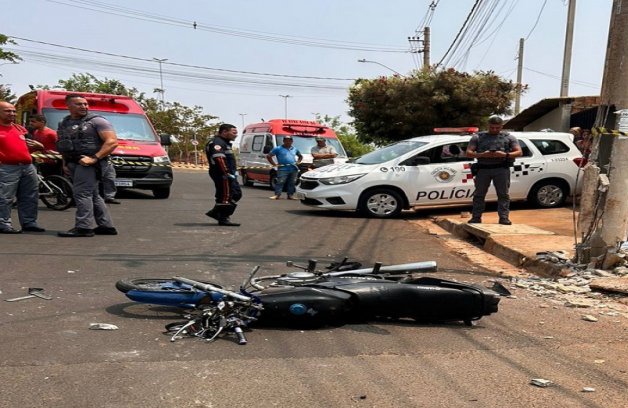 REGIÃO: MOTOCICLISTA MORRE EM ACIDENTE DE TRÂNSITO EM OLÍMPIA (SP)