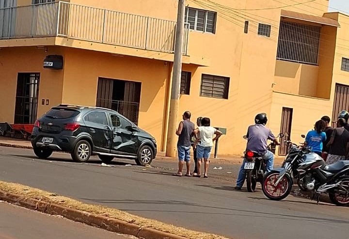 MOTOCICLISTA FICA FERIDO EM ACIDENTE NA SAÍDA DA MATA EM GUAÍRA