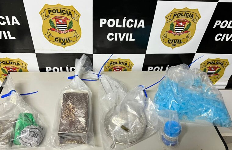 INVESTIGAÇÃO DE HOMICÍDIO LEVA POLÍCIA CIVIL A APREENDER DROGAS E MATERIAIS PARA O TRÁFICO EM BARRETOS