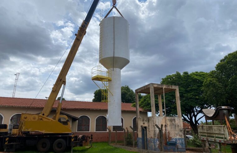 PREFEITURA DE GUAÍRA E DEAGUA TROCAM RESERVATÓRIO DO BAIRRO GUARITÁ