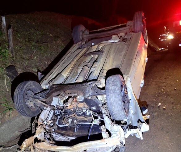 HOMEM FICA FERIDO EM ACIDENTE NA ASSIS CHATEAUBRIAND EM BARRETOS