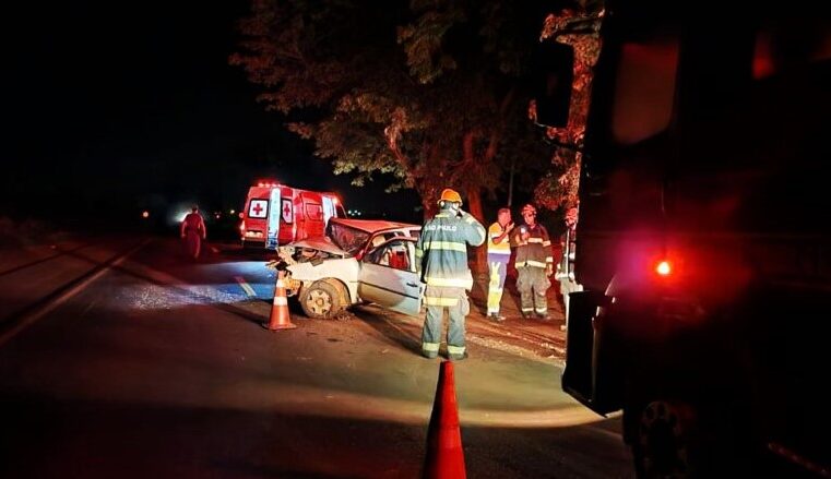 CONDUTOR FICA FERIDO EM ACIDENTE PRÓXIMO A USINA COLORADO, EM GUAÍRA