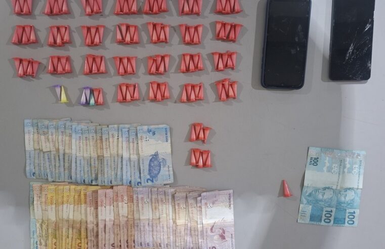 PM PRENDE DOIS HOMENS POR TRÁFICO DE DROGAS NO SANTA TEREZINHA EM GUAÍRA