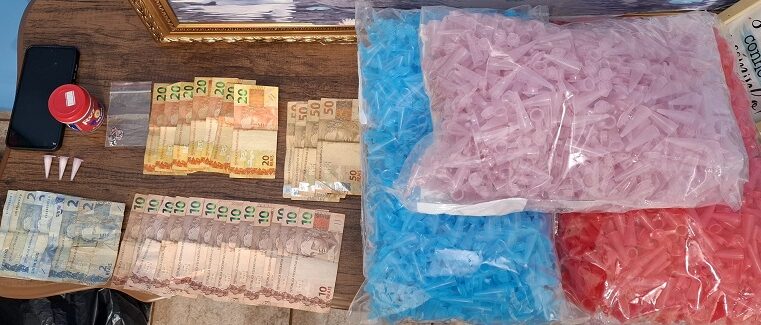POLÍCIA MILITAR PRENDE SUSPEITO DE ENVOLVIMENTO COM TRÁFICO DE DROGAS EM GUAÍRA