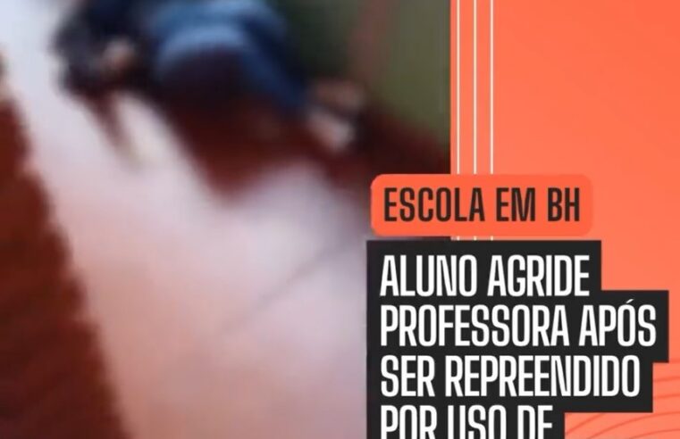 PROFESSORA É AGREDIDA POR ALUNO APÓS REPREENSÃO POR USO DE CELULAR DURANTE A AULA