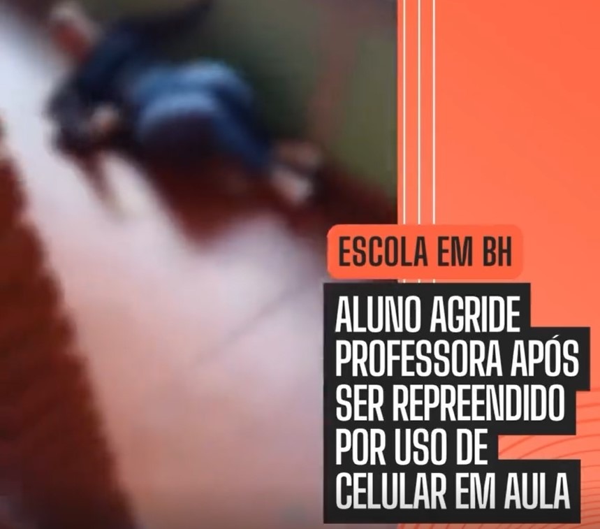 PROFESSORA É AGREDIDA POR ALUNO APÓS REPREENSÃO POR USO DE CELULAR DURANTE A AULA