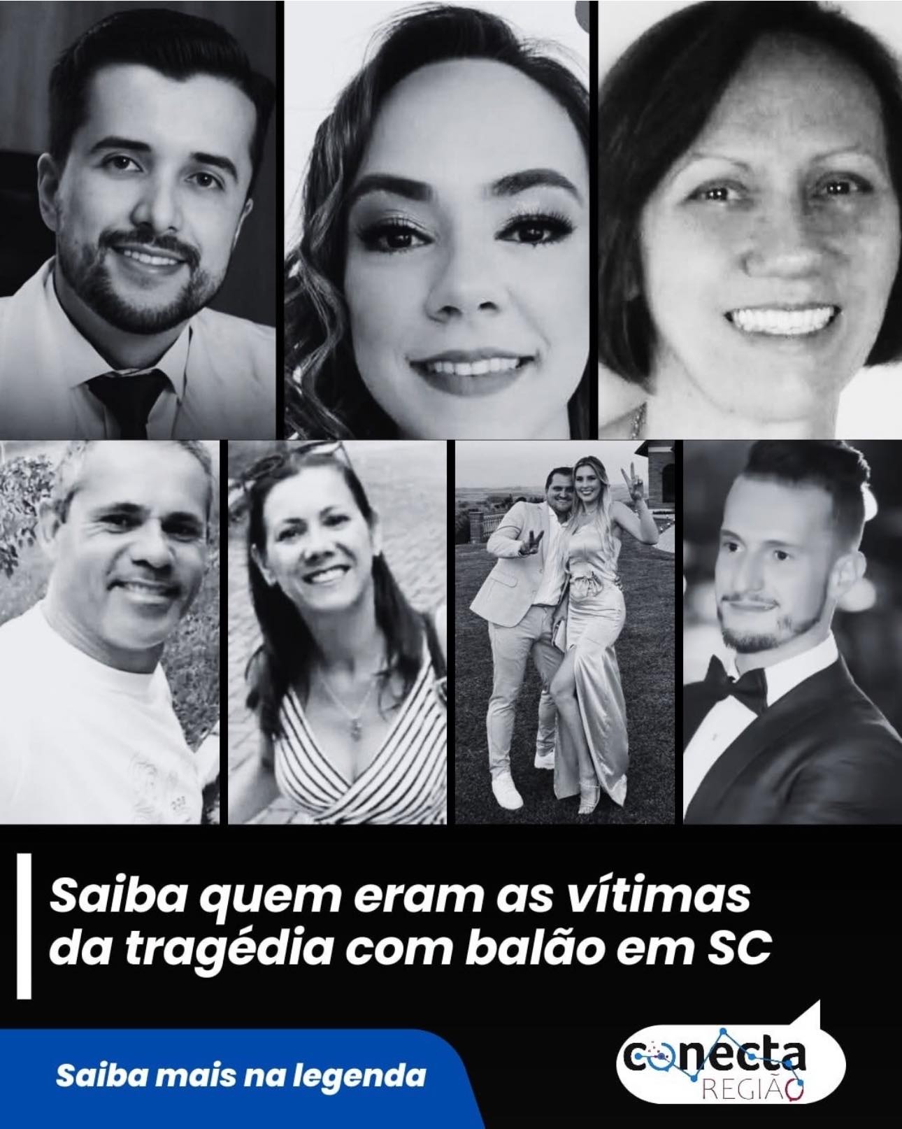 SAIBA QUEM SÃO AS 8 VÍTIMAS FATAIS DO BALÃO QUE CAIU EM SANTA CATARINA