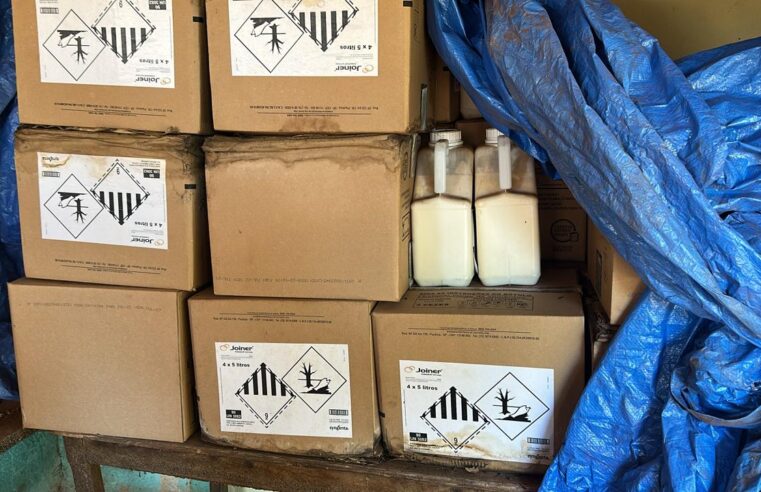 POLÍCIA MILITAR APREENDE QUASE R$ 1 MILHÃO EM AGROTÓXICOS EM MIGUELÓPOLIS