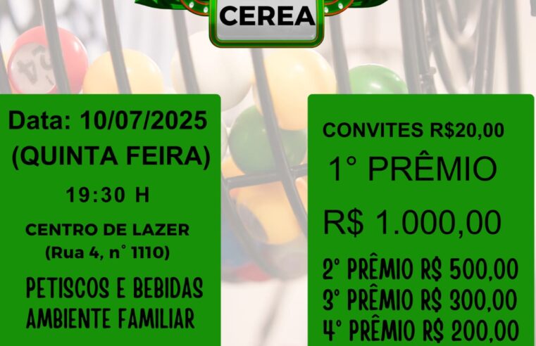 ROTARY CLUB E CEREA DE GUAÍRA PROMOVEM SHOW DE PRÊMIOS NO PRÓXIMO DIA 10 DE JULHO