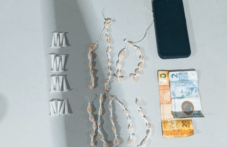 SUSPEITO DE ENVOLVIMENTO COM O TRÁFICO É PRESO NO JOÃO VACARO EM GUAÍRA