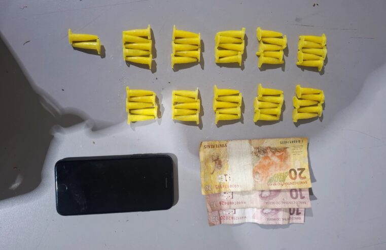 MULHER ÉPRESA PELA PM, EM GUAÍRA, ACUSADA DE ENVOLVIMENTO COM O TRÁFICO DE DROGAS