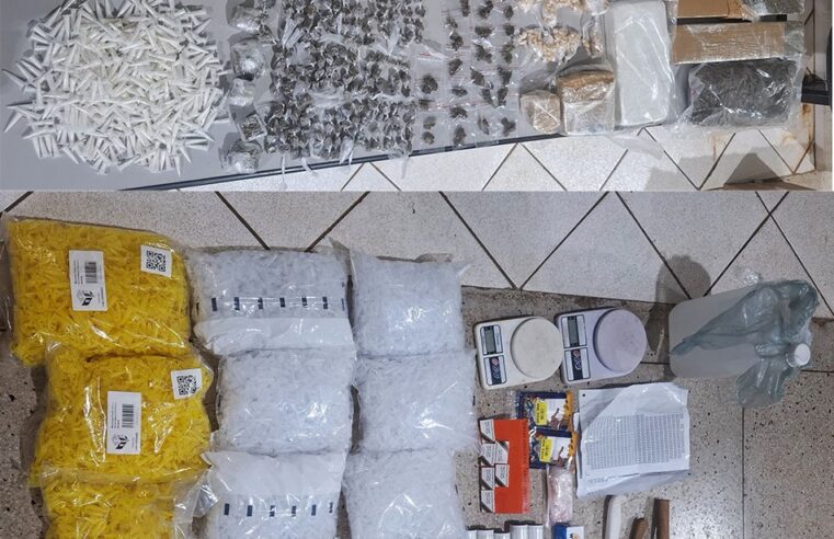 QUASE 7 KGS DE DROGAS SÃO APREENDIDOS PELA PM NA VILA APARECIDA EM GUAÍRA