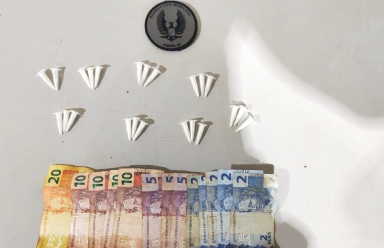 MENOR É APREENDIDO PELA GCM POR SUSPEITA DE ENVOLVIMENTO COM O TRÁFICO DE DROGAS EM GUAÍRA