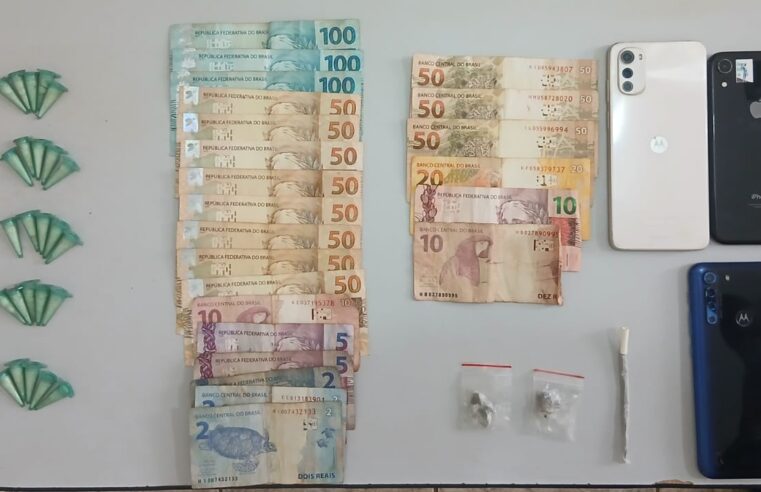 POLÍCIA MILITAR REALIZA PRISÃO E APREENSÃO DE SUSPEITOS DE ENVOLVIMENTO COM O TRÁFICO EM GUAÍRA