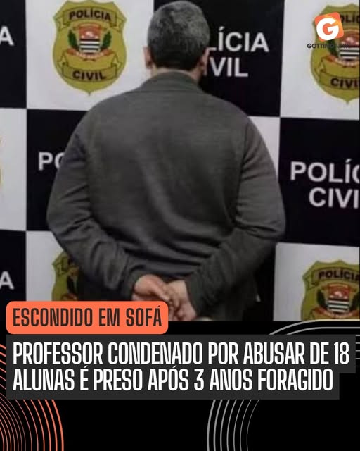 PROFESSOR ACUSADO DE ESTUPRO DE VULNERÁVEL CONTRA 18 ALUNAS FOI PRESO EM CATANDUVA (SP)