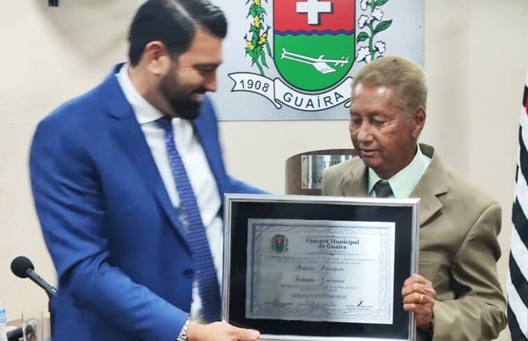 EM SESSÃO SOLENE, “PICHICO” RECEBE TÍTULO DE CIDADÃO GUAIRENSE