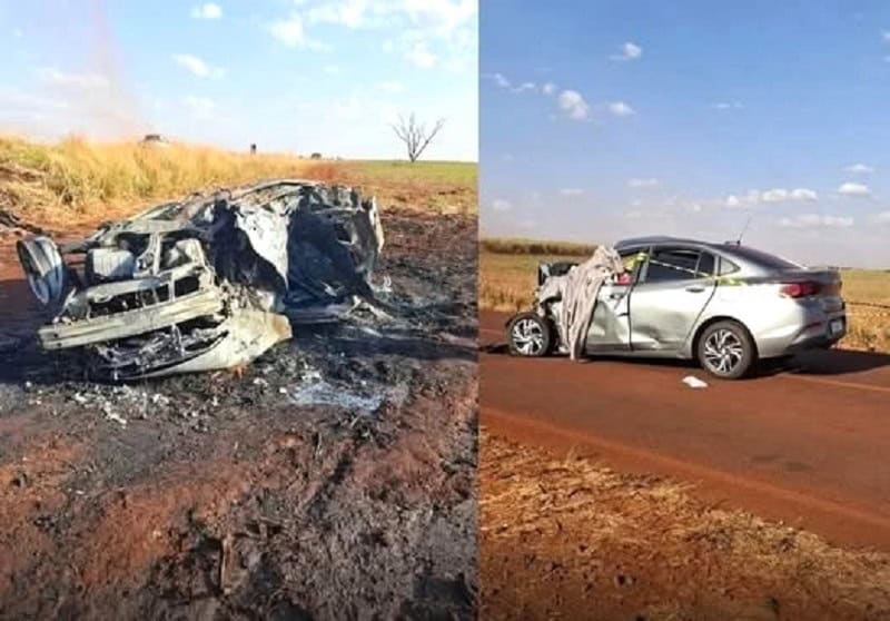 TRÊS PESSOAS MORREM EM ACIDENTE ENTRE MORRO AGUDO E VIRADOURO (SP)