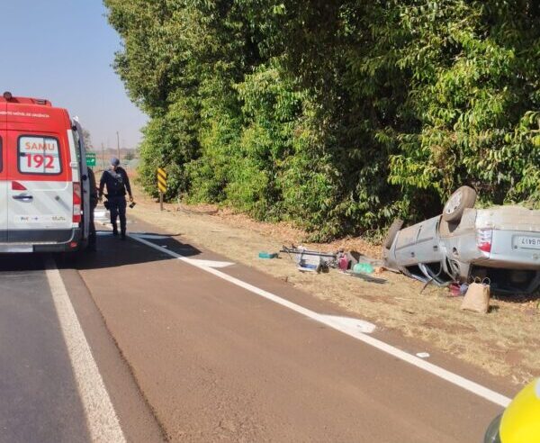 MOTORISTA FICA FERIDO EM ACIDENTE NA RODDOVIA FARIA LIMA EM BARRETOS