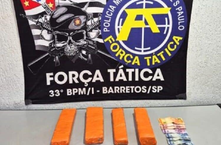 POLÍCIA MILITAR PRENDE HOMEM COM MAIS DE 3KG DE MACONHA