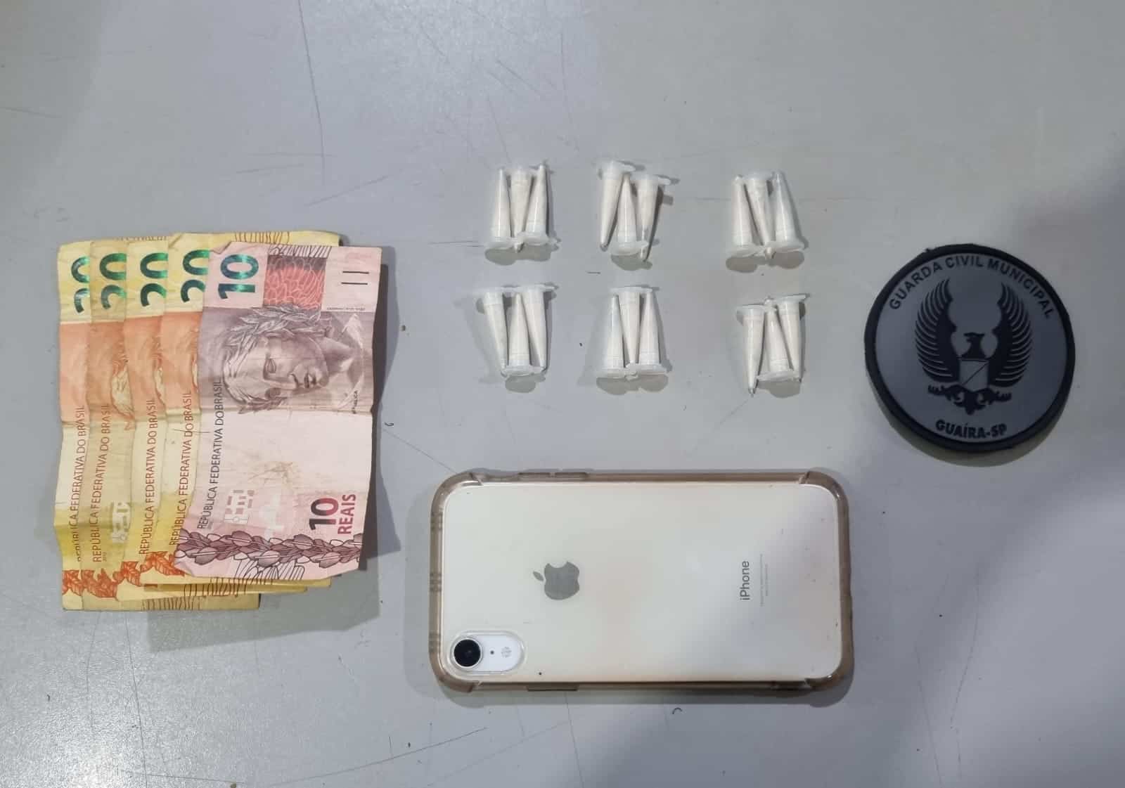 GUARDA CIVIL PRENDE SUSPEITO DE ENVOLVIMENTO COM O TRÁFICO DE DROGAS EM GUAÍRA