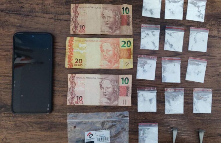 MULHER É PRESA, EM GUAÍRA, ACUSADA DE ENVOLVIMENTO COM O TRÁFICO DE DROGAS