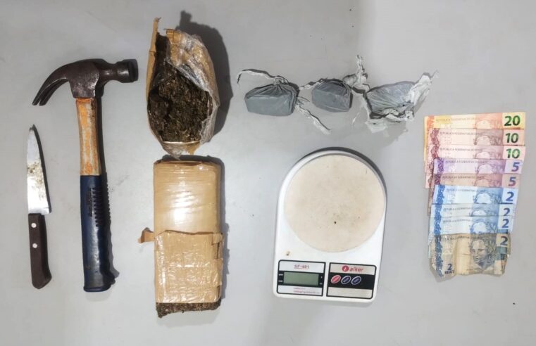 POLÍCIA MILITAR APREENDE MACONHA NO JARDIM PAULISTA EM GUAÍRA. DOIS SUSPEITOS FORAM PRESOS