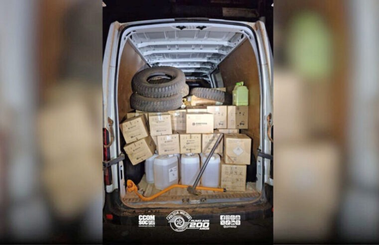 PM RECUPERA CARGA DE DEFENSIVOS FURTADA DE FAZENDA DE BARRETOS. PRODUTOS ESTÃO AVALIADOS EM MAIS DE R$ 500MIL