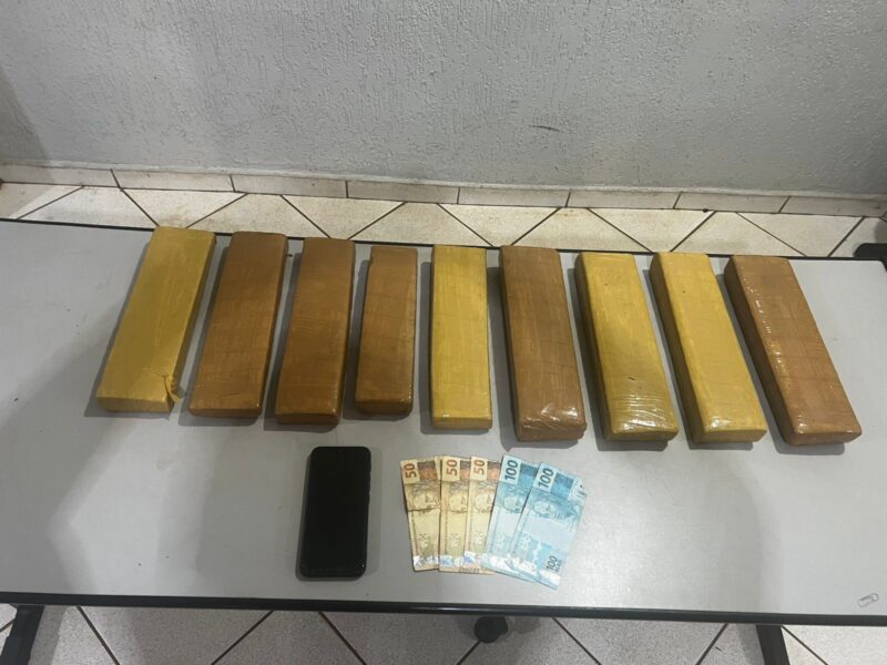 HOMEM É PRESO PELA PM, EM BARRETOS, COM QUASE 10 KGS DE ENTORPECENTES
