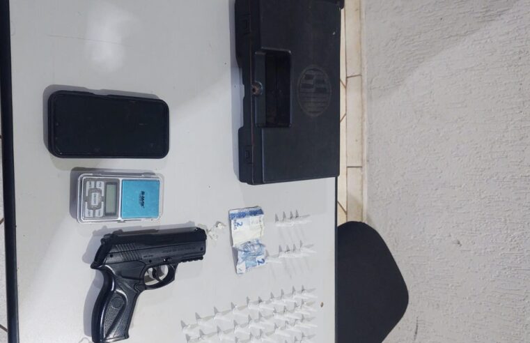 PM PRENDE SUSPEITO DE ENVOLVIMENTO COM O TRÁFICO EM GUAÍRA