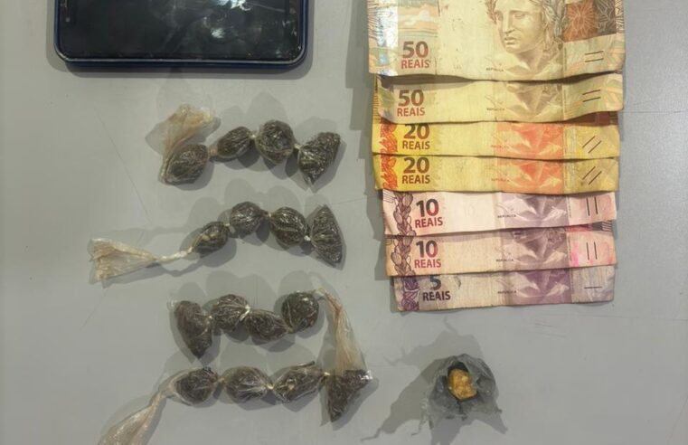 SUJEITO É PRESO EM GUAÍRA SUSPEITO DE ENVOLVIMENT OCOM O TRÁFICO DE DROGAS