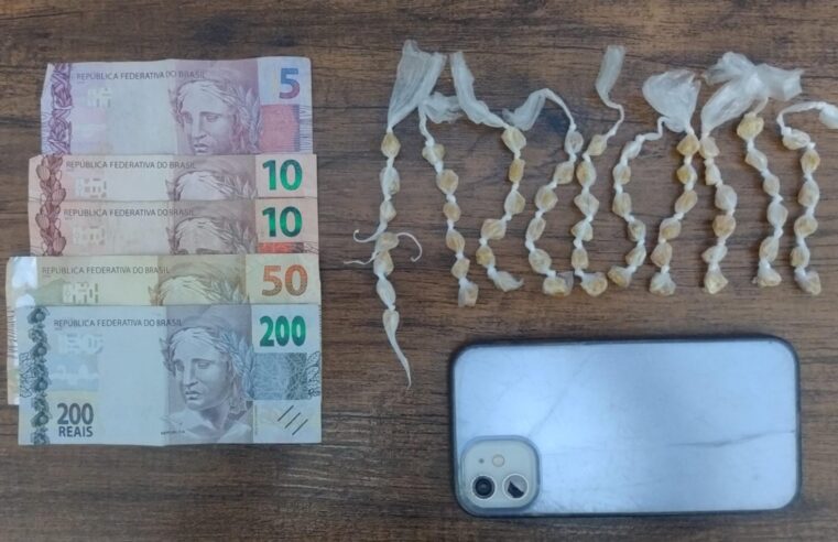 MENOR É APREENDIDO POR USPEITA DE ENVOLVIMENTO COM O TRÁFICO EM GUAÍRA