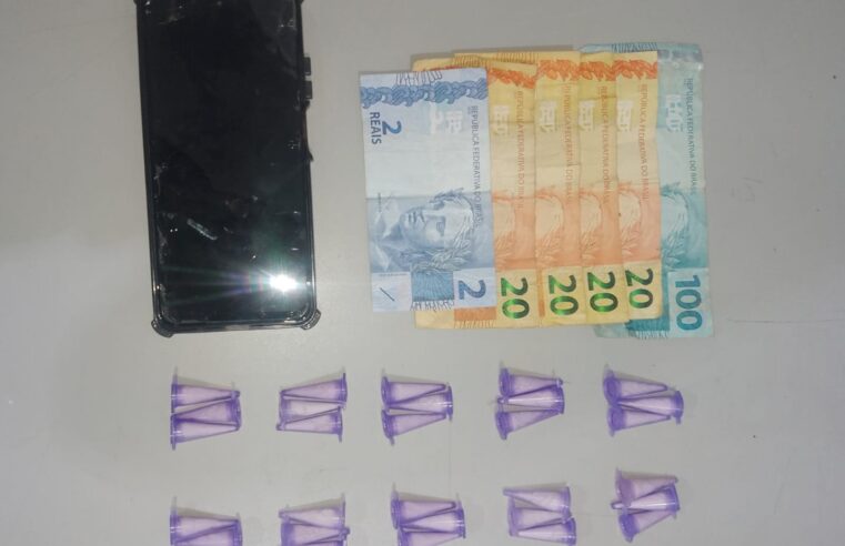 SUJEITO É PRESO NA VILA APARECIDA EM GUAÍRA, SUSPEITO DE ENVOLVIMENTO COM O TRÁFICO