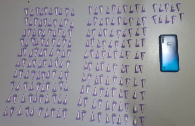 HOMEM É PRESO PELA PM EM GUAÍRA SUSPEITO DE ENVOLVIMENTO COM O TRÁFICO DE DROGAS