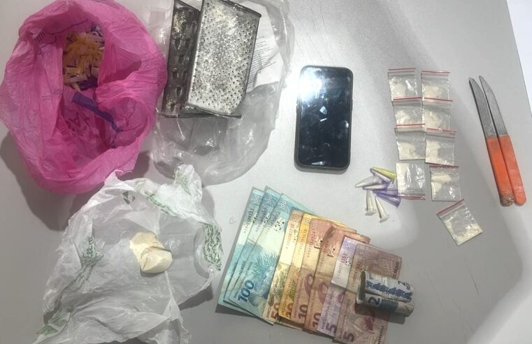 PM REALIZA PRISÃO NO CENTRO DA CIDADE DE GUAÍRA POR SUSPEITA DE ENVOLVIMENTO COM O TRÁFICO